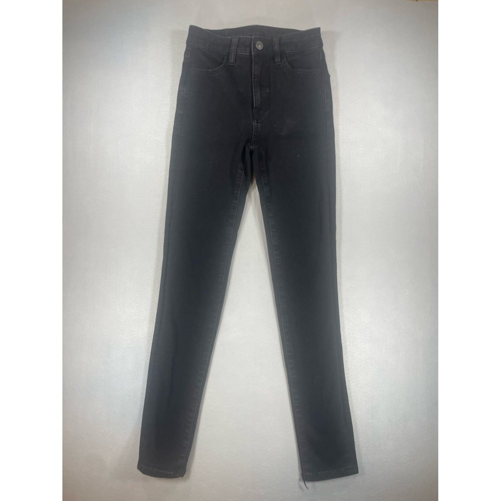 American Eagle The Dream Jean Womens Denim Skinny‎ High Waisted Black 000
